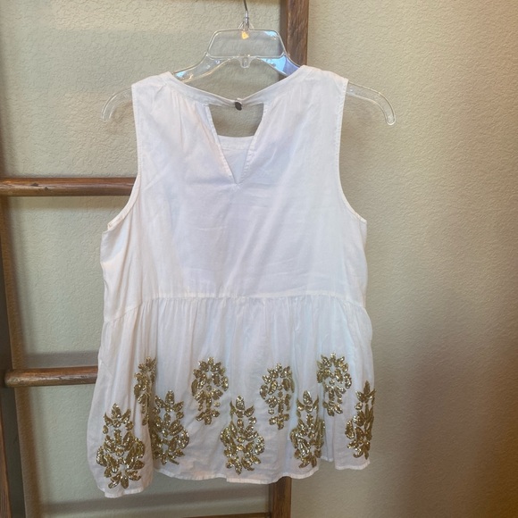 Anthropology Maeve Simona Sequined Babydoll Blouse, S - Picture 6 of 8